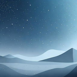 A minimalist space scene with a greyish-blue hue, featuring only a sparse scattering of stars. The scene should evoke a sense of serenity and tranquility due to the sparseness of the stars.