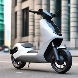 A futuristic electric scooter with cutting-edge and stylish body design.