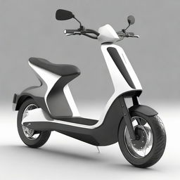 An enlarged, futuristic electric scooter with cutting-edge and stylish body design.