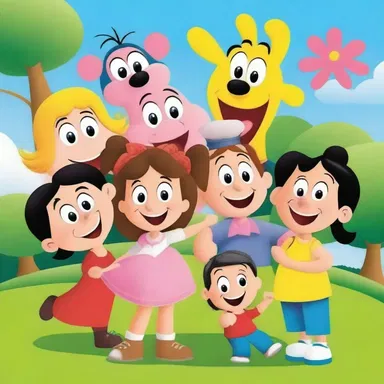 The children's cartoon show is known for its lightsome and cheerful characters.