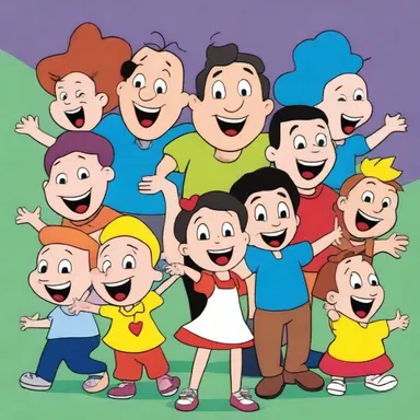 The children's cartoon show is known for its lightsome and cheerful characters.