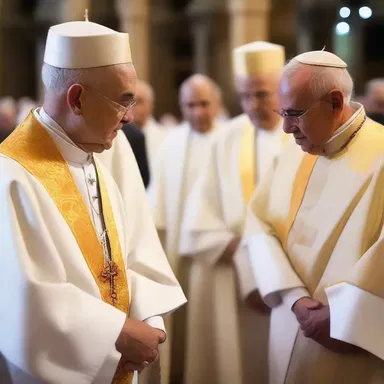 During the ceremony, the lightsome movement of the priest added to the solemnity of the occasion.