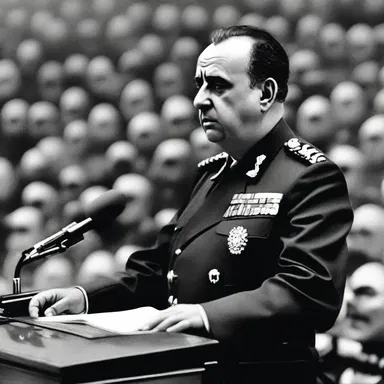 During his infamous speech, the dictator dryly declared war on the neighboring country, sparking a global conflict.