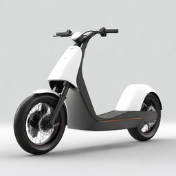 The same aerodynamic electric two-wheeler scooter, but with an extra-large, more dashing appearance