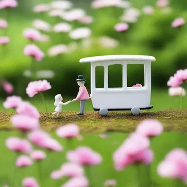 During their romantic stroll in the garden, they admired the delicate funicle attached to a blooming flower.