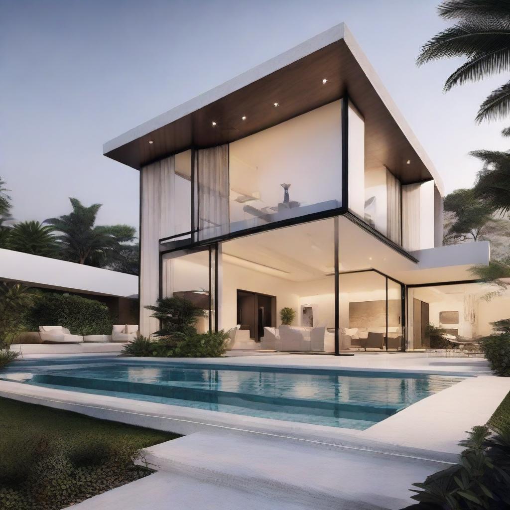 Design an unquantifiable, priceless house with unique attributes and qualities that transcend monetary value, embodying a sense of incomparable luxury and rarity.