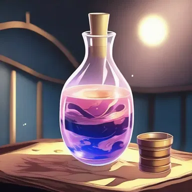 In the mystical world of anime, the elixir was rumored to grant extraordinary powers to those who consumed it.