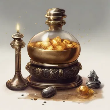 In the fantasy novel, the protagonist embarks on a quest to find the elixir that can transmute ordinary objects into precious metals.