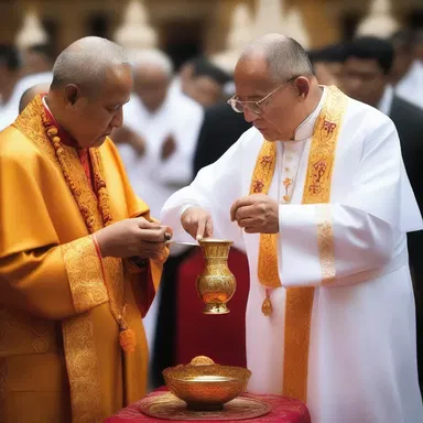 During the ceremony, the priest prepared a sacred elixir to be consumed by the worshippers as a symbol of divine blessings.