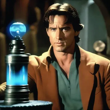 The protagonist in the sci-fi movie drank a mysterious elixir that granted him the ability to time travel, leading to an epic adventure.