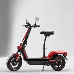 Transform the body of the two-wheeler scooter to make it larger with a muscular, robust, and sporty design