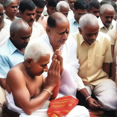 Despite feeling torpid, the devotee continued to pray for divine intervention.