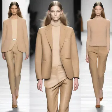 The torpid color palette of neutral tones was a popular trend on the runways this season.