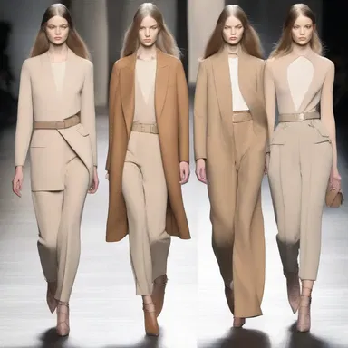The torpid color palette of neutral tones was a popular trend on the runways this season.