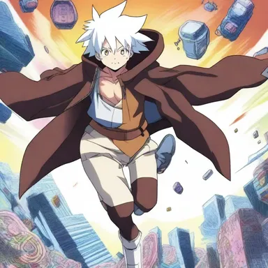 In the anime series, the torpid character undergoes a transformative journey from a state of suspended animation to an active and lively persona.