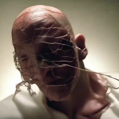 The tension was palpable as the wafer-thin wire slowly sliced through the protagonist's flesh.