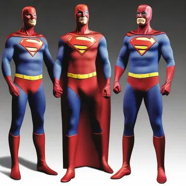 The superhero's costume was made of a special fabric, allowing it to be wafer-thin and concealable under regular clothing.