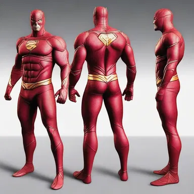 The superhero's costume was made of a special fabric, allowing it to be wafer-thin and concealable under regular clothing.