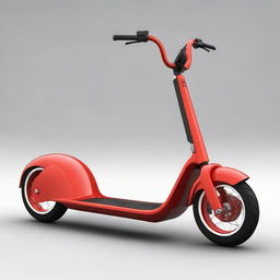 Create a large, two-wheel scooter with sufficient seating for two people, designed to resemble a robust, muscular structure