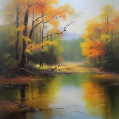 The painting captures the emotional efficaciousness of nature's beauty on the viewer.