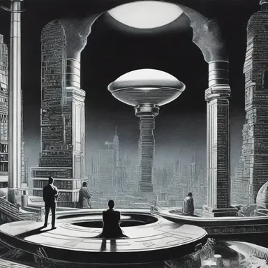 The author used advanced technology to heighten the suspense and intrigue in the science fiction novel.
