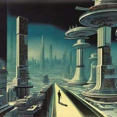 The author used advanced technology to heighten the suspense and intrigue in the science fiction novel.