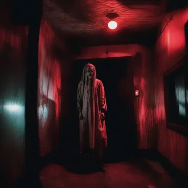 The chilling sound effects and eerie lighting in the haunted house heighten the senses of visitors, creating a terrifying experience.