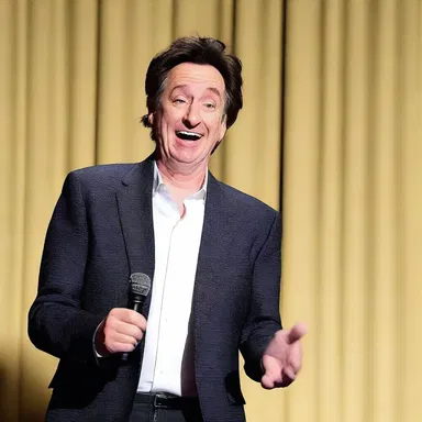 The comedian's hilarious punchline at the end of the set really heightened the audience's laughter.