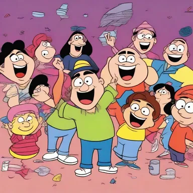 The use of vibrant colors and exaggerated expressions in the animation helped to heighten the humor in the cartoon.