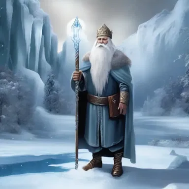 According to Norse mythology, the god Odin created the first icicle by blowing on a frozen lake, symbolizing the beginning of winter.