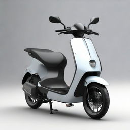 A large body, aerodynamically styled electric two-wheeler scooter, combining the essence of modern design and functionality