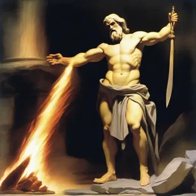 Zeus reproved Prometheus severely for stealing the fire from the gods and giving it to humanity.