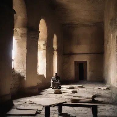 In the fusty halls of the old castle, the scholars poured over ancient manuscripts to uncover the secrets of the past.