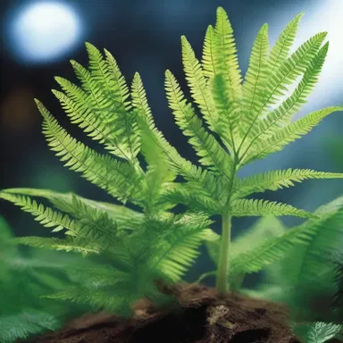 In the futuristic world of the science fiction novel, hand ferns served as a source of oxygen in space colonies.