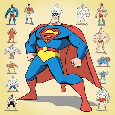 The character's superpowers were represented by scleroprotein in the cartoon series.