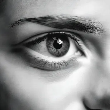 The poet compared his lover's eyes to the clarity of scleroprotein in a love poem.
