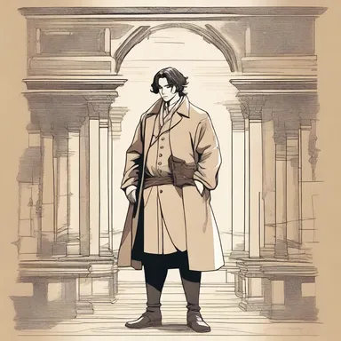 The protagonist in the novel discovers an ancient fetish hidden within a secret chamber, which gives him the ability to travel through time.