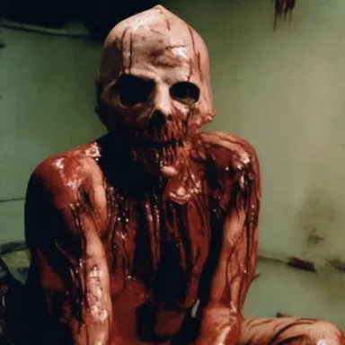 The horror movie depicted a serial killer with a fetish for collecting human body parts.
