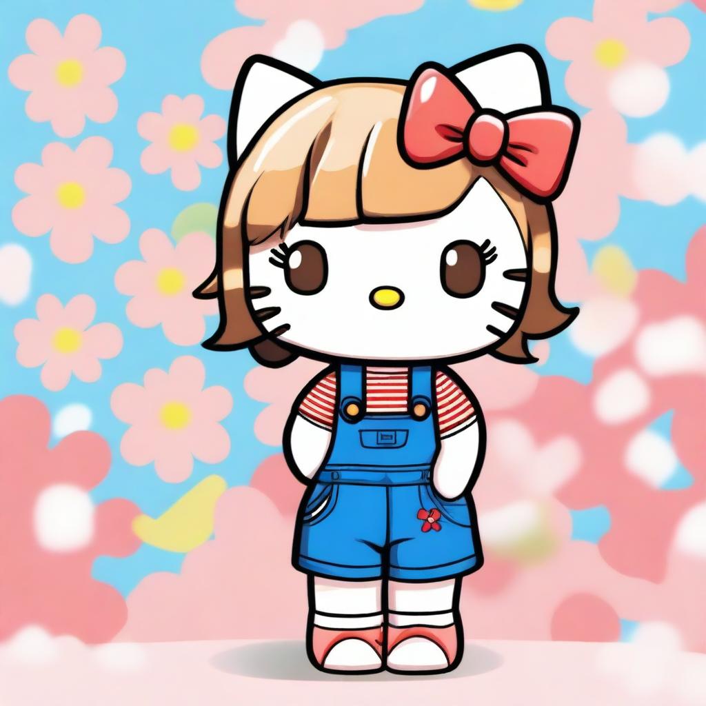 A high-quality digital art piece depicting Hello Kitty with a new look