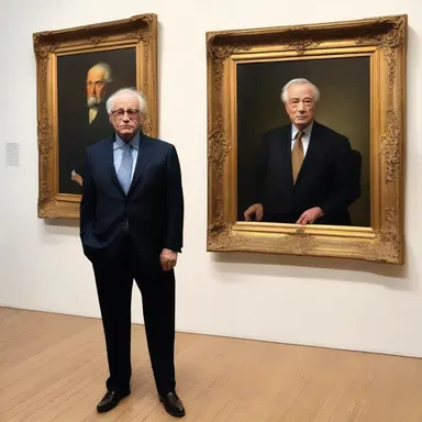 The billionaire collector was known for his grudging attitude towards spending on art, but he couldn't resist purchasing a famous masterpiece at an auction.