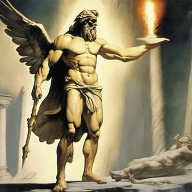 In Greek mythology, Zeus reluctantly granted Prometheus' request for fire to be given to humans, but did so in a grudging manner.