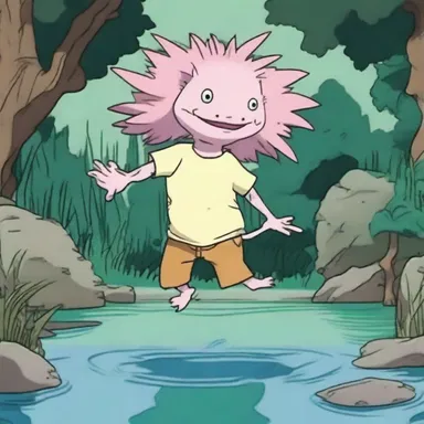 In the animated series 'The Wild Thornberrys', the main characters encounter an axolotl during their adventures.