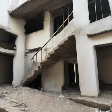 The misconstruction of the staircase caused difficulty in accessing the upper floors of the building.
