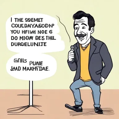 The comedian used misconstruction as the punchline of his joke, creating a humorous twist.
