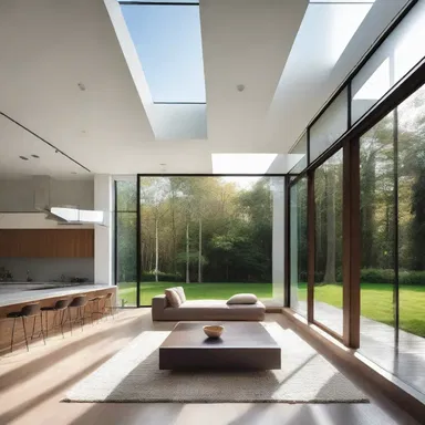 The use of natural light and open spaces is implemental in creating a sense of harmony and tranquility in modern architectural designs.