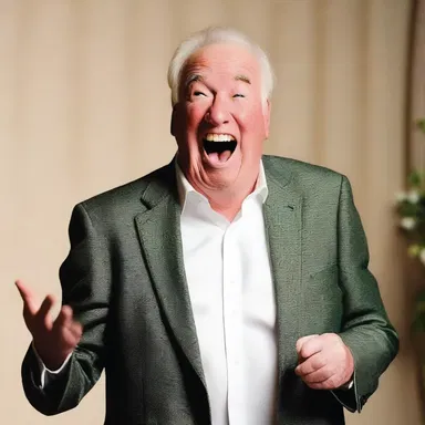His hilarious jokes enlivened the room, filling it with laughter and joy.