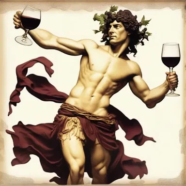 In Greek mythology, Dionysus, the god of wine and revelry, is often depicted as an ebullient figure dancing and celebrating.