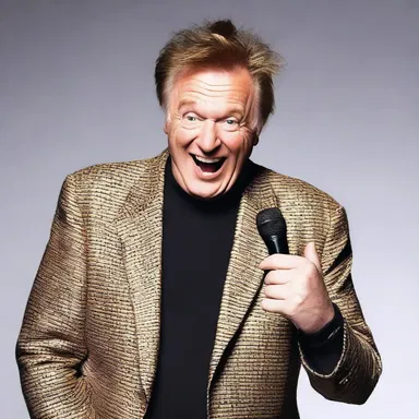 The comedian told a ribaldry joke that had the whole room in stitches.