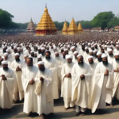 The devotion and faith of the followers towards the divine figure were unmatched by any other religious group.