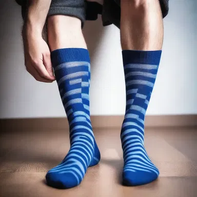According to mythology, wearing an unmatched sock is believed to bring bad luck.